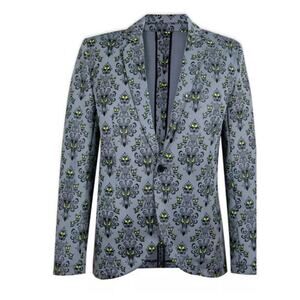 Disney Parks Haunted Mansion Glow-in-the-Dark Blazer Sportcoat Jacket Adult L/XL